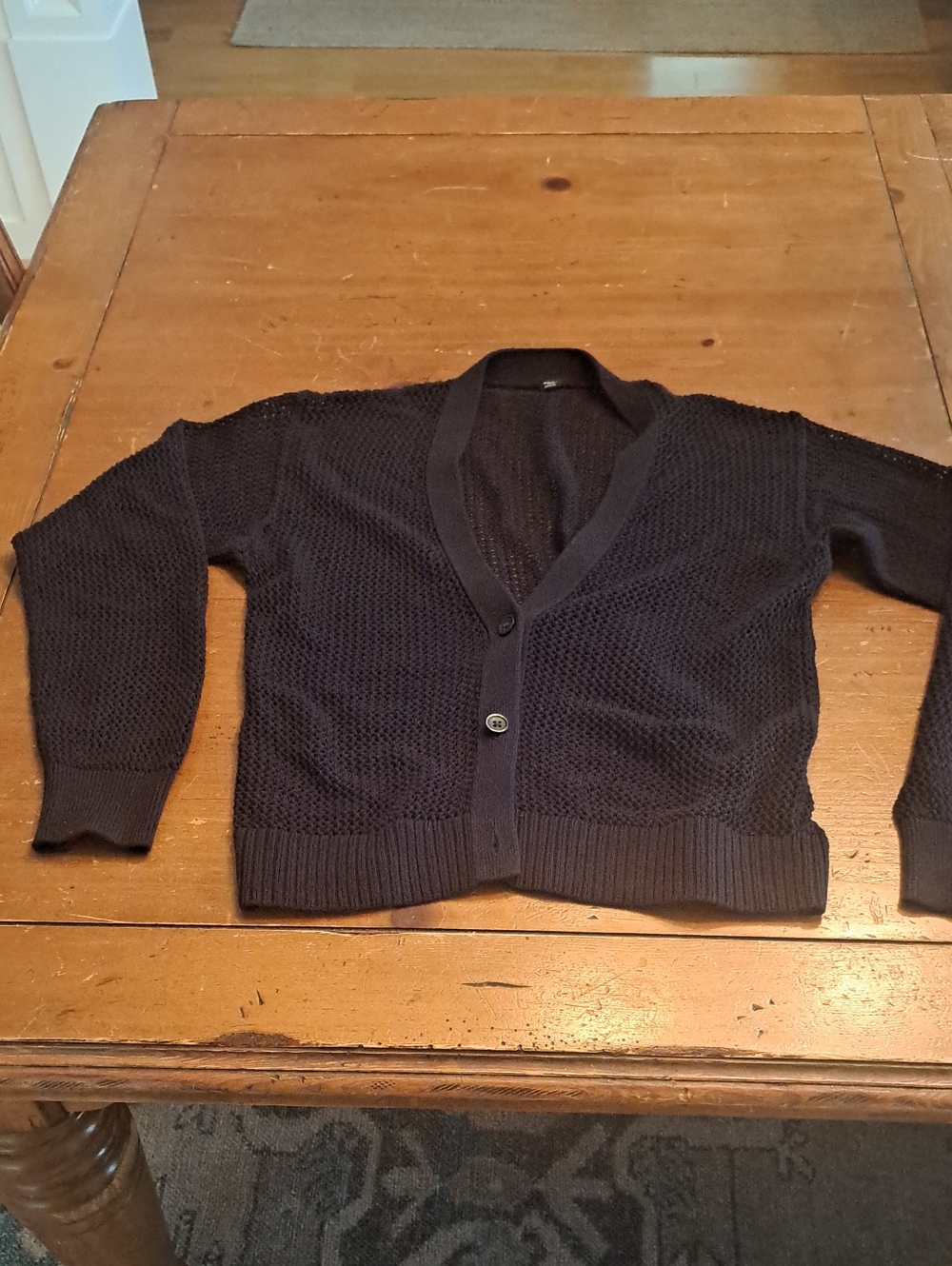 Uniglo Cotton Black Cardigan Xxs